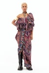 Buy_Aseem Kapoor_Multi Color Crinkle Crepe Printed Collage Roxxana Ruffle Dress _at_Aza_Fashions