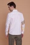 Shop_Lacquer Embassy_White Cotton Satin Cut And Sew Banksia Striped Pattern Shirt _at_Aza_Fashions