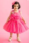 Buy_Ruchika Lath Label_Pink Tulle, Crepe Embroidery Barbie Dress _at_Aza_Fashions