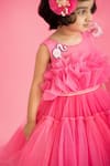 Ruchika Lath Label_Pink Tulle, Crepe Embroidery Barbie Dress _Online_at_Aza_Fashions
