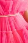 Ruchika Lath Label_Pink Tulle, Crepe Embroidery Barbie Dress _at_Aza_Fashions