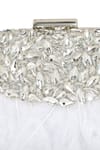 Buy_NR BY NIDHI RATHI_White Embellished Crystal Clutch _Online_at_Aza_Fashions