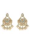 Buy_Tad Accessories_White Beads, Pearls Drop Chaandbalis _Online_at_Aza_Fashions