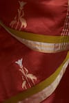 Shop_Dressfolk_Red Handloom Silk Hansika Motif Embroidered Saree _Online_at_Aza_Fashions