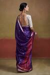 Shop_Dressfolk_Purple Handloom Silk Padmini Zari Striped Saree _at_Aza_Fashions