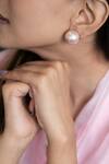 Buy_Do Taara_Pink Pearls Embellished Studs _Online_at_Aza_Fashions