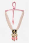 Dugran By Dugristyle_Multi Color Natural Stone Embellished Pendant Necklace _Online_at_Aza_Fashions