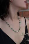 Buy_Do Taara_Green Natural Stones Embellished Necklace _Online_at_Aza_Fashions