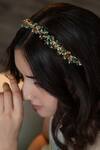 Buy_Do Taara_Multi Color Kundan And Onyx Embellished & Headband _at_Aza_Fashions