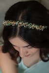 Do Taara_Multi Color Kundan And Onyx Embellished & Headband _Online_at_Aza_Fashions