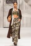 Shop_Rara Avis_Multi Color Faux Fur Cotton Printed Camouflage Flared Pant_at_Aza_Fashions