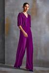 Shop_NAMRATA JOSHIPURA_Purple Jersey Embroidery Stones V Crystal Galaxy Embellished Jumpsuit _Online_at_Aza_Fashions