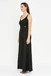 Buy_Emblaze_Black Zurich Plain Leaf Wide Legged Jumpsuit _Online_at_Aza_Fashions