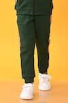 Buy_Anthrilo_Green Cotton Rich Warm Fleece Glitter Tape Zipper Hoodie And Joggers Set  _Online_at_Aza_Fashions