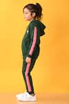 Shop_Anthrilo_Green Cotton Rich Warm Fleece Glitter Tape Zipper Hoodie And Joggers Set  _Online_at_Aza_Fashions