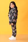 Buy_Anthrilo_Black Cotton, Fleece Butterfly Print Hoodie And Joggers Set_Online_at_Aza_Fashions