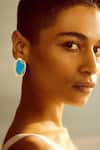 Buy_Voyce Jewellery_Blue Enameled Cancun Pacific Earrings _at_Aza_Fashions