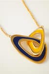 Voyce Jewellery_Multi Color Enamelled Aruba Entwine Necklace _Online_at_Aza_Fashions