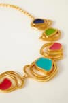 Voyce Jewellery_Multi Color Enamelled Ubud Circlet Coil Necklace_Online_at_Aza_Fashions