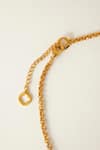Shop_Voyce Jewellery_Blue Enamelled Morjim Encircle Coil Necklace_Online_at_Aza_Fashions