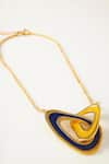 Buy_Voyce Jewellery_Multi Color Enamelled Aruba Entwine Necklace _at_Aza_Fashions