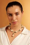 Buy_Joules by Radhika_Gold Plated Garden Pearl Lariat Necklace _at_Aza_Fashions