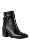 Buy_Vanilla Moon_Black Buckles Mira Pointed Toe Ankle Boots_at_Aza_Fashions