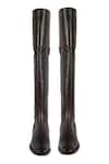 Shop_Vanilla Moon_Brown Paris Round Toe Long Boots _at_Aza_Fashions