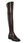 Vanilla Moon_Brown Paris Round Toe Long Boots _Online_at_Aza_Fashions