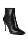 Buy_Vanilla Moon_Black Plain Esme Solid Ankle Boots _at_Aza_Fashions