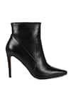 Vanilla Moon_Black Plain Esme Solid Ankle Boots _Online_at_Aza_Fashions