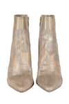 Shop_Vanilla Moon_Silver Textured Esme Metallic Ankle Boots _at_Aza_Fashions