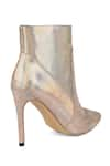 Buy_Vanilla Moon_Silver Textured Esme Metallic Ankle Boots _Online_at_Aza_Fashions