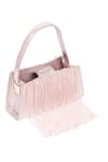 Shop_X Feet Above_Pink Embellished Prism Bead Tassel Bag _at_Aza_Fashions