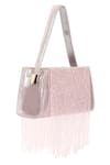 Shop_X Feet Above_Pink Embellished Prism Bead Tassel Bag _Online_at_Aza_Fashions