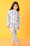Buy_Anthrilo_Blue Super Soft Cotton Printed Bubble Tea Night Suit_at_Aza_Fashions
