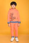 Buy_Anthrilo_Orange Cotton Rich Warm Fleece Printed Hoodie And Jogger Set  _at_Aza_Fashions