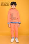 Anthrilo_Orange Cotton Rich Warm Fleece Printed Hoodie And Jogger Set  _Online_at_Aza_Fashions