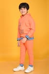 Shop_Anthrilo_Orange Cotton Rich Warm Fleece Printed Hoodie And Jogger Set  _Online_at_Aza_Fashions