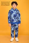 Anthrilo_Blue Cotton Rich Warm Fleece Printed Tie-dye Hoodie And Jogger Set  _Online_at_Aza_Fashions