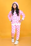 Buy_Anthrilo_Pink Cotton Rich Warm Fleece Printed Zipper Hoodie And Jogger Set  _at_Aza_Fashions