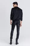 Shop_S&N by Shantnu Nikhil_Black Velour Embroidery Crystal Panel Sweatshirt _at_Aza_Fashions