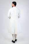 Kommal Sood_Off White Raw Silk Embroidery Floral And King Sherwani Churidar Set  _Online_at_Aza_Fashions