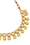 Minaki_Gold Plated Diamonds, Stones Kundan Drop Necklace Set_Online_at_Aza_Fashions