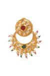 MINAKI_Multi Color Kundan Polki Stone Embellished Dangler Earrings _Online_at_Aza_Fashions