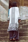 Shop_Dash and Dot_White 100% Recycled Polyester Print Tribal Band Geo Tunic With Pant  _at_Aza_Fashions