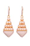 Buy_Prata_White Imported Cubic Zirconia Pyramid Dangler Earrings _at_Aza_Fashions