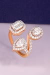Buy_Prata_White Imitation Diamonds Stone Encrusted Ring _at_Aza_Fashions