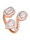 Shop_Prata_White Imitation Diamonds Stone Encrusted Ring _at_Aza_Fashions