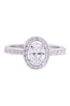 Buy_Prata_White Imported Cubic Zirconia And Blue Stone Halo Ring _at_Aza_Fashions